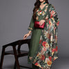 Dhiyona IE Women Floral Embroidered Regular Thread Work Kurta With Trousers & Dupatta