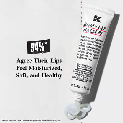 Kiehl's Lip Balm 1 moisturizing treatment for dry lips, smooth and protect with nourishing lip balm by Kiehl's.