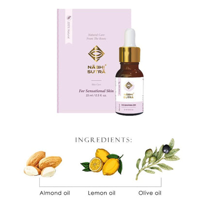 Nabhi Sutra Belly Button Oil For Skin Care with Almond, Olive & Turmeric