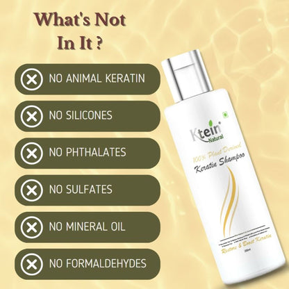 Ktein Nartural 100% Plant Derivred Keratin Shampoo