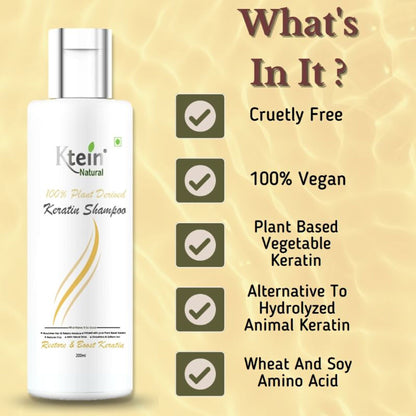 Ktein Nartural 100% Plant Derivred Keratin Shampoo