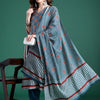 Dhiyona IE Striped Pure Cotton Kurta With Trousers & Dupatta