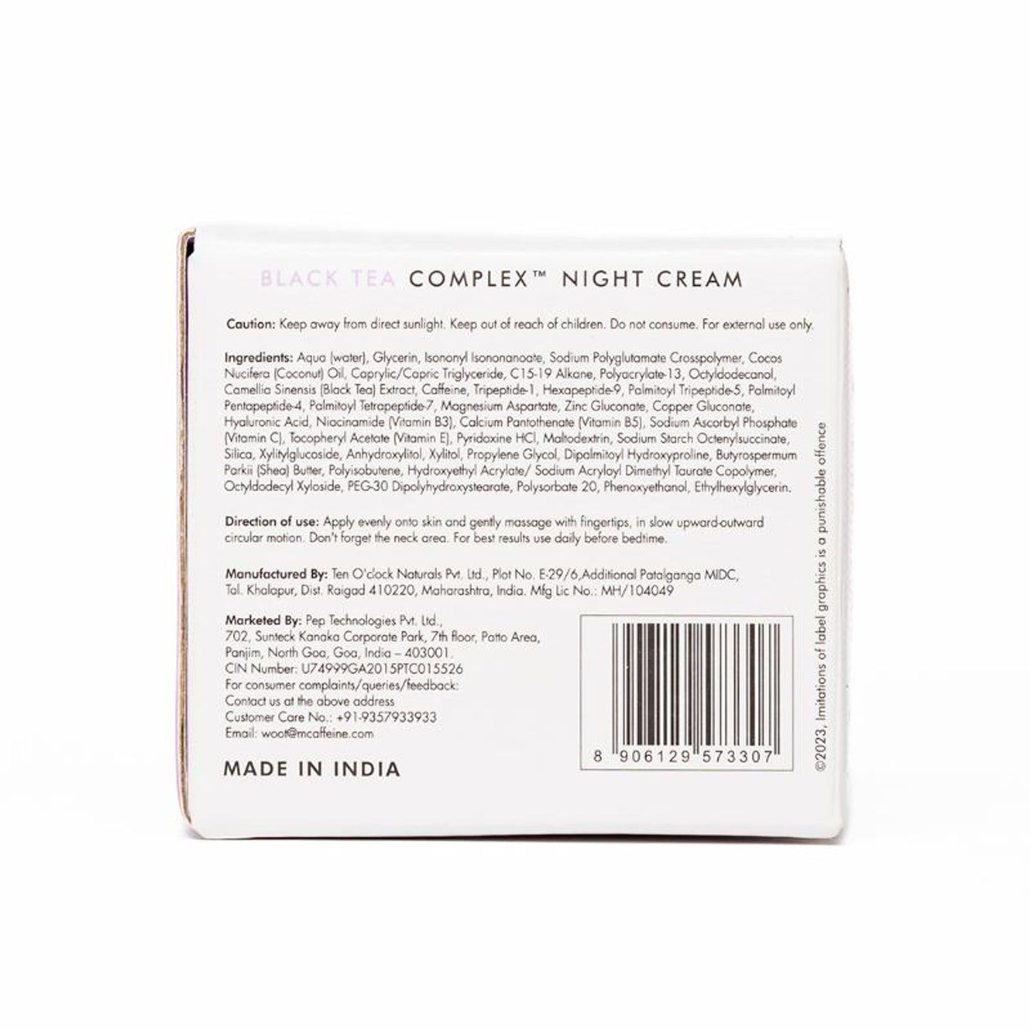 MCaffeine Anti Ageing Night Cream with Black Tea Complex™