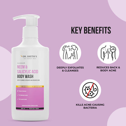 Dr. Sheth's Neem & Salicylic Acid Body Wash