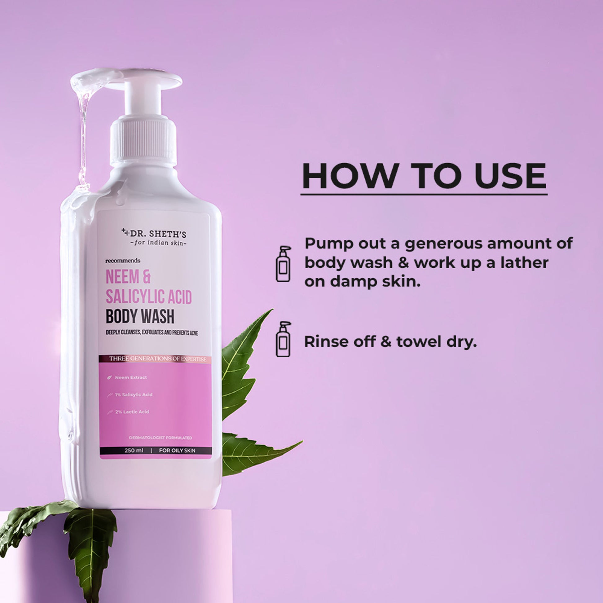 Dr. Sheth's Neem & Salicylic Acid Body Wash