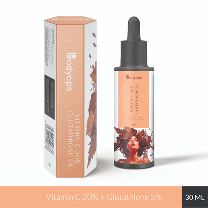 BODYOPS 20% Vitamin C + 5% Glutathione Face Serum