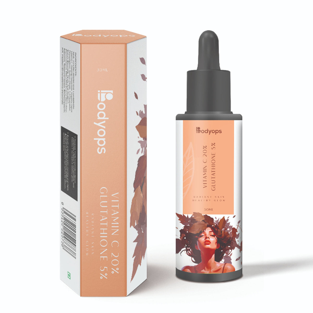 BODYOPS 20% Vitamin C + 5% Glutathione Face Serum
