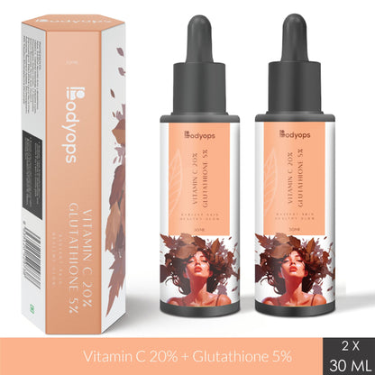 BODYOPS 20% Vitamin C + 5% Glutathione Face Serum