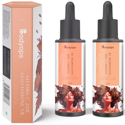 BODYOPS 20% Vitamin C + 5% Glutathione Face Serum