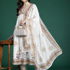 Dhiyona IE Floral Printed Empire Pure Cotton Kurta with Trousers & With Dupatta