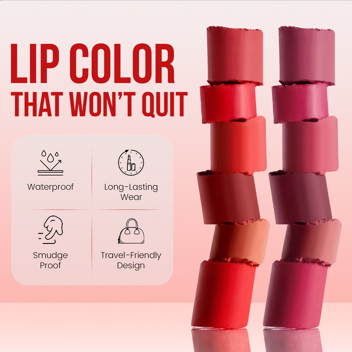 Colors Queen Color Stay Longlasting & Matte Lipstick Waterproof - 29 Warm Nude