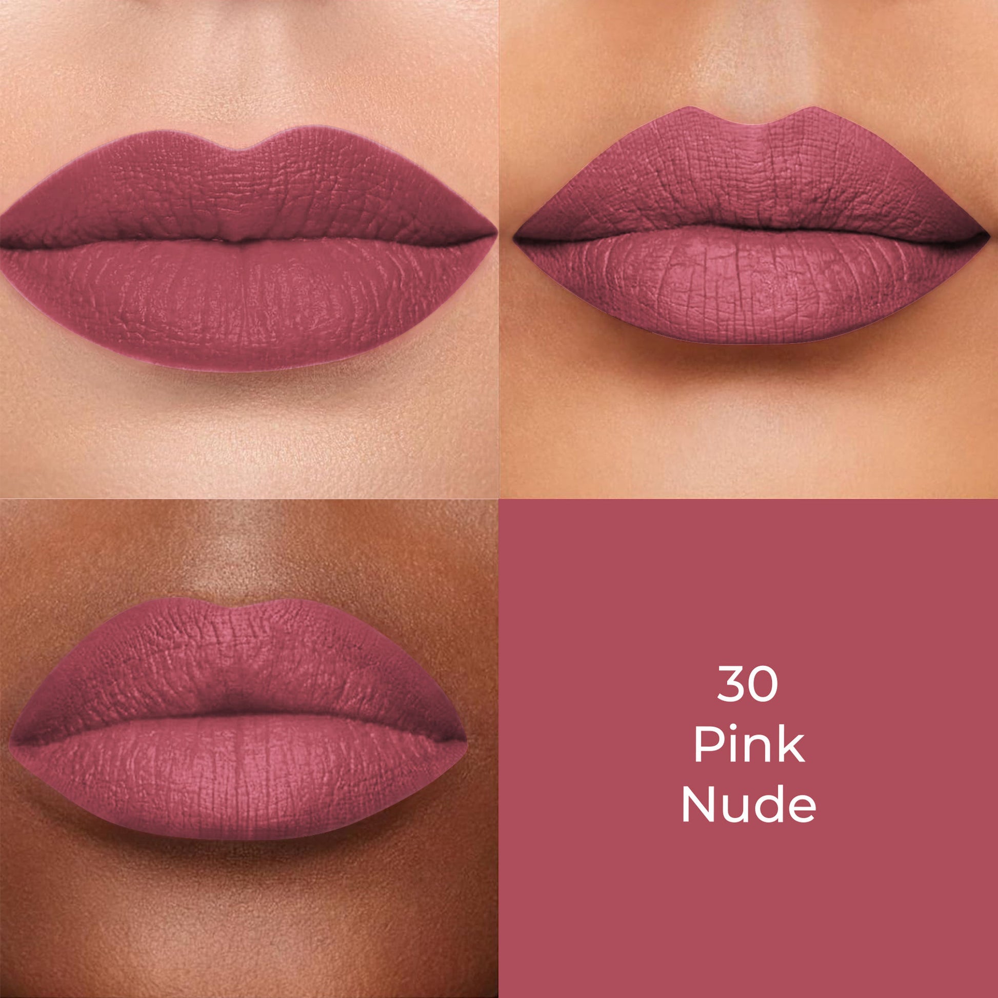 Colors Queen Color Stay Longlasting & Matte Lipstick Waterproof - 30 Pink Nude