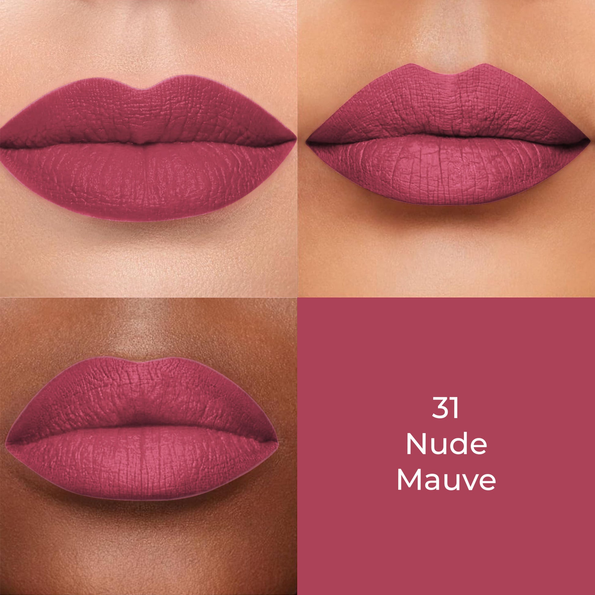 Colors Queen Color Stay Longlasting & Matte Lipstick Waterproof - 31 Nude Mauve
