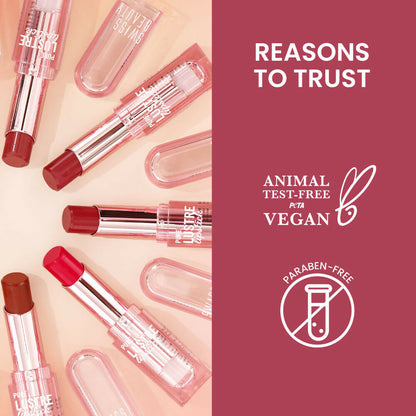 Swiss Beauty High Shine Finish Smooth Glide Pure Lustre Lipstick - 6 Just Peachy