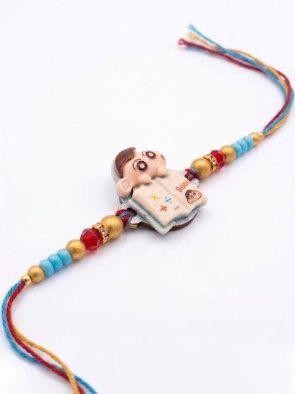 Anouk Kids Shinchan Character Artificial Beads Thread Rakhi