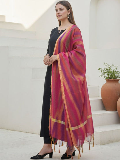 Women Regular Kurta with Trousers & With Dupatta