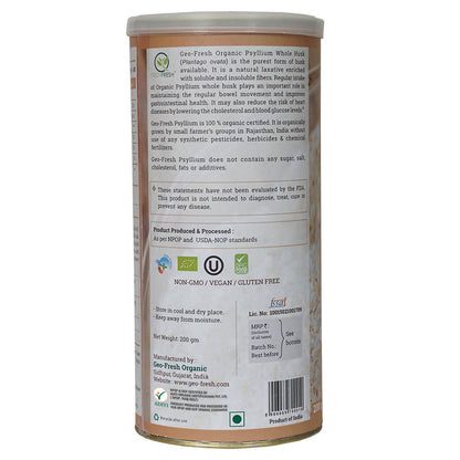 Geo-Fresh Organic Psyllium Whole Husk