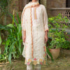 Indyancart IE Women Floral Embroidered Regular Thread Work Kurta with Trousers & With Dupatta