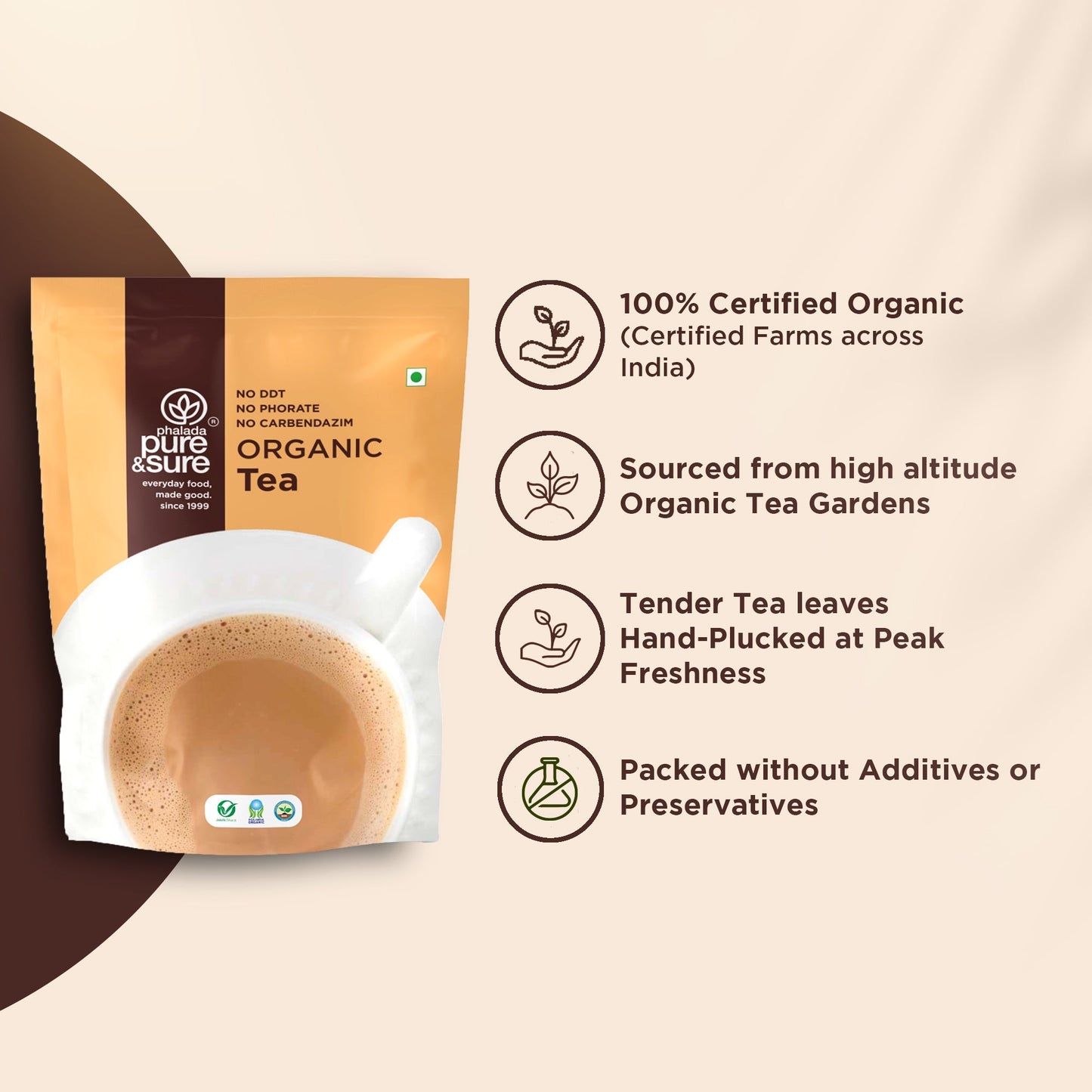 Pure & Sure Organic Tea Powder