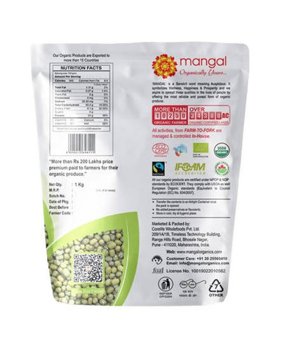 Mangal Organics Green Moong Whole