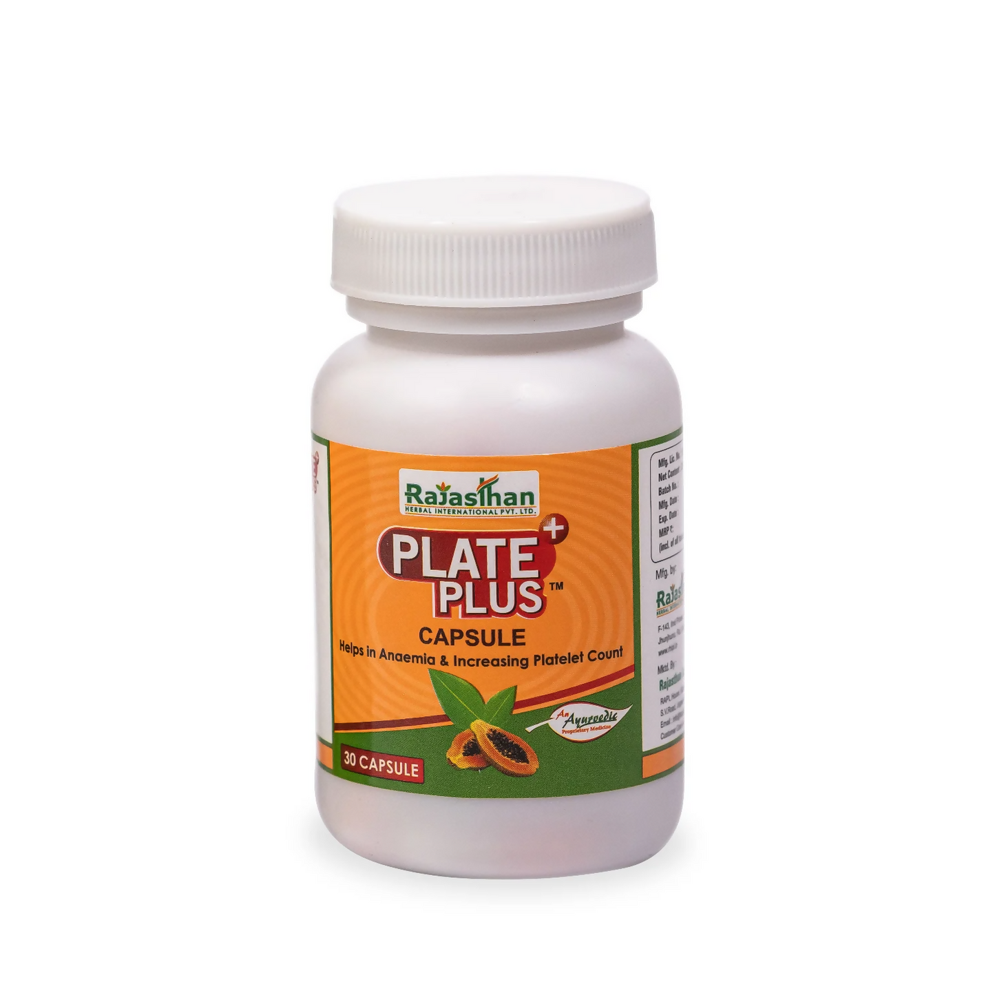 Rajasthan Herbals Plate Plus Capsules