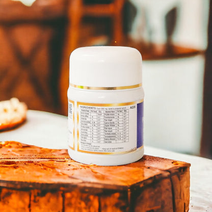 Impcops Punarnavadi Mandura Ayurvedic tablet bottle with label and capsules visible, natural herbal supplement for health support.