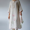 Women's Cream and Beige Woven Kurta Suit Set With Chiffon Printed Dupatta