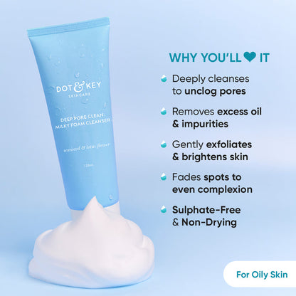 Dot & Key Deep Pore Clean Foaming Face Wash