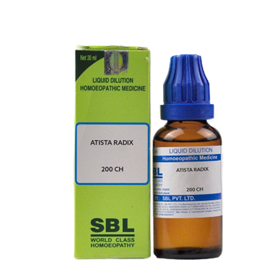SBL Homeopathy Atista Radix Dilution