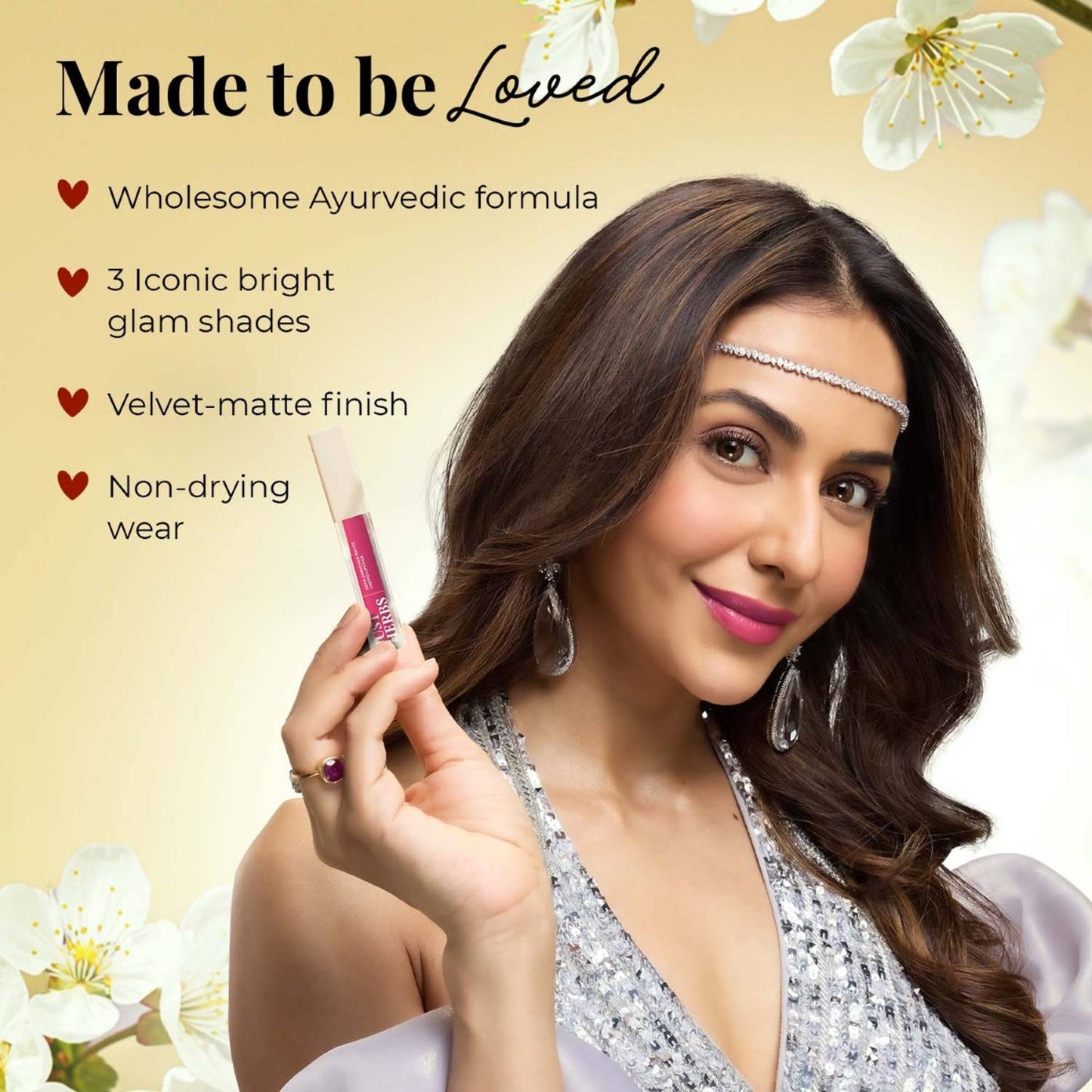 Just Herbs Herb Enriched Matte Liquid Lipstick Set Of 3 - Bright Look