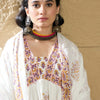 Dhiyona IE Women Ethnic Motifs Printed Empire Mirror Work Pure Cotton Kurta with Trousers & With Dupatta