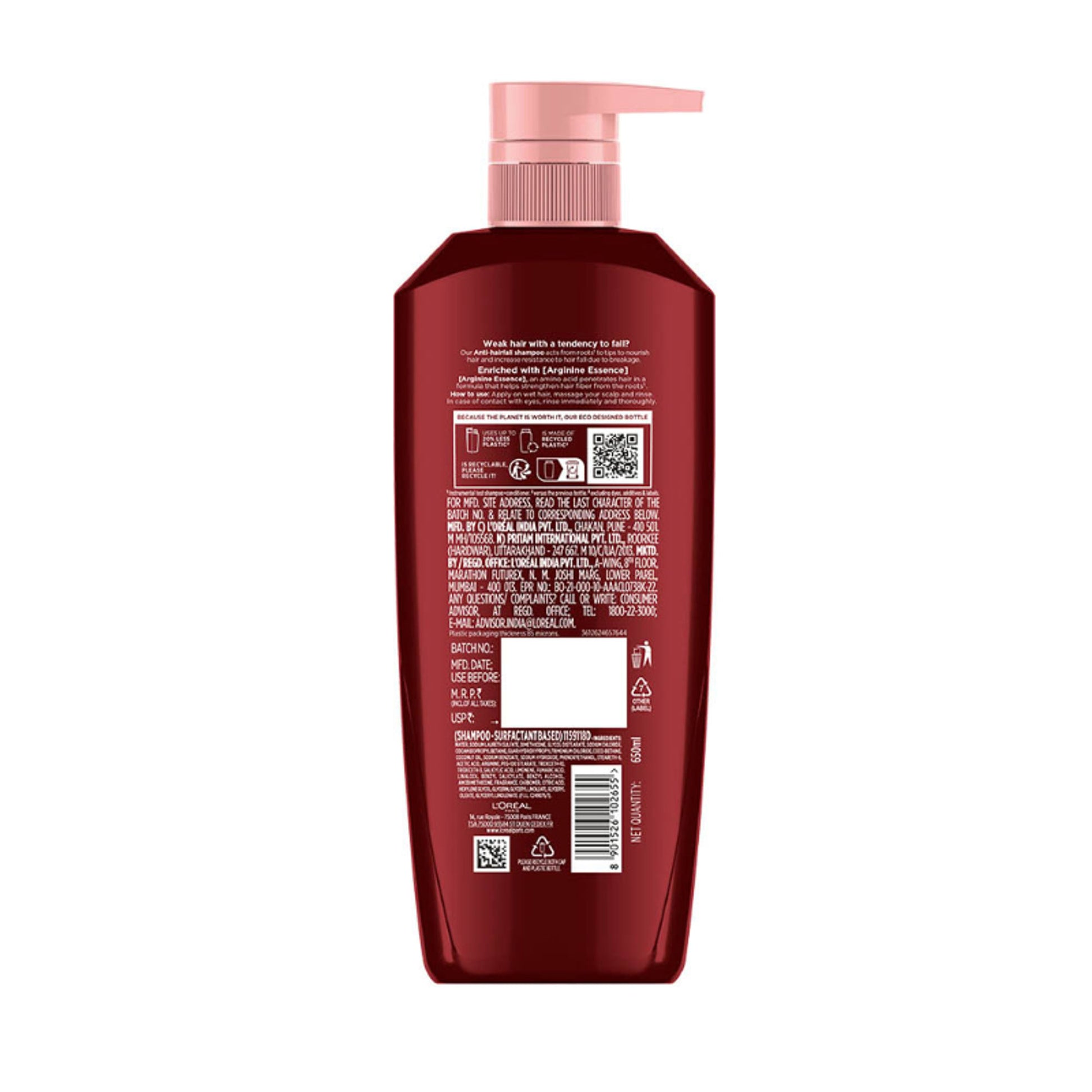 L'Oreal Paris Fall Resist 3x Shampoo