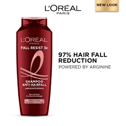 L'Oréal Paris Fall Resist 3x Shampoo, Anti-Hairfall Shampoo, For Fragile Hair