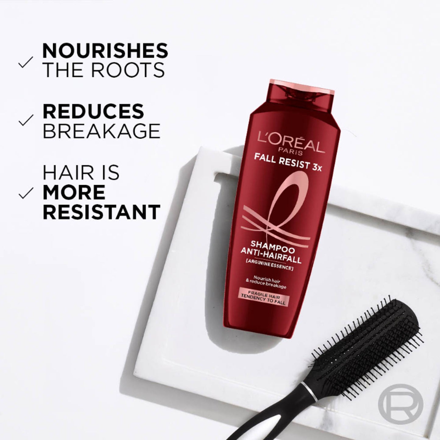 L'Oréal Paris Fall Resist 3x Shampoo, Anti-Hairfall Shampoo, For Fragile Hair