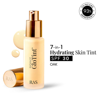 RAS Luxury Oils Radiance Glo Tint 7-In-1 Serum Skin Perfector SPF 30 PA ++++ - Oak