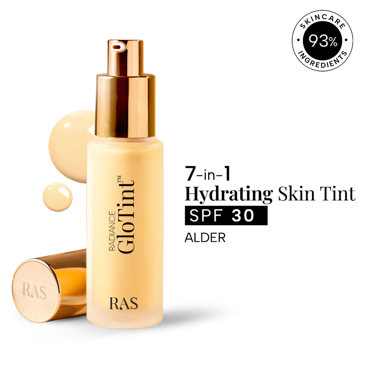 RAS Luxury Oils Radiance Glo Tint 7-In-1 Serum Skin Perfector SPF 30 PA ++++ - Alder