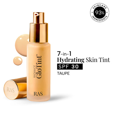 RAS Luxury Oils Radiance Glo Tint 7-In-1 Serum Skin Perfector SPF 30 PA ++++ - Taupe