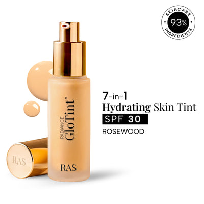 RAS Luxury Oils Radiance Glo Tint 7-In-1 Serum Skin Perfector SPF 30 PA ++++ - Rosewood