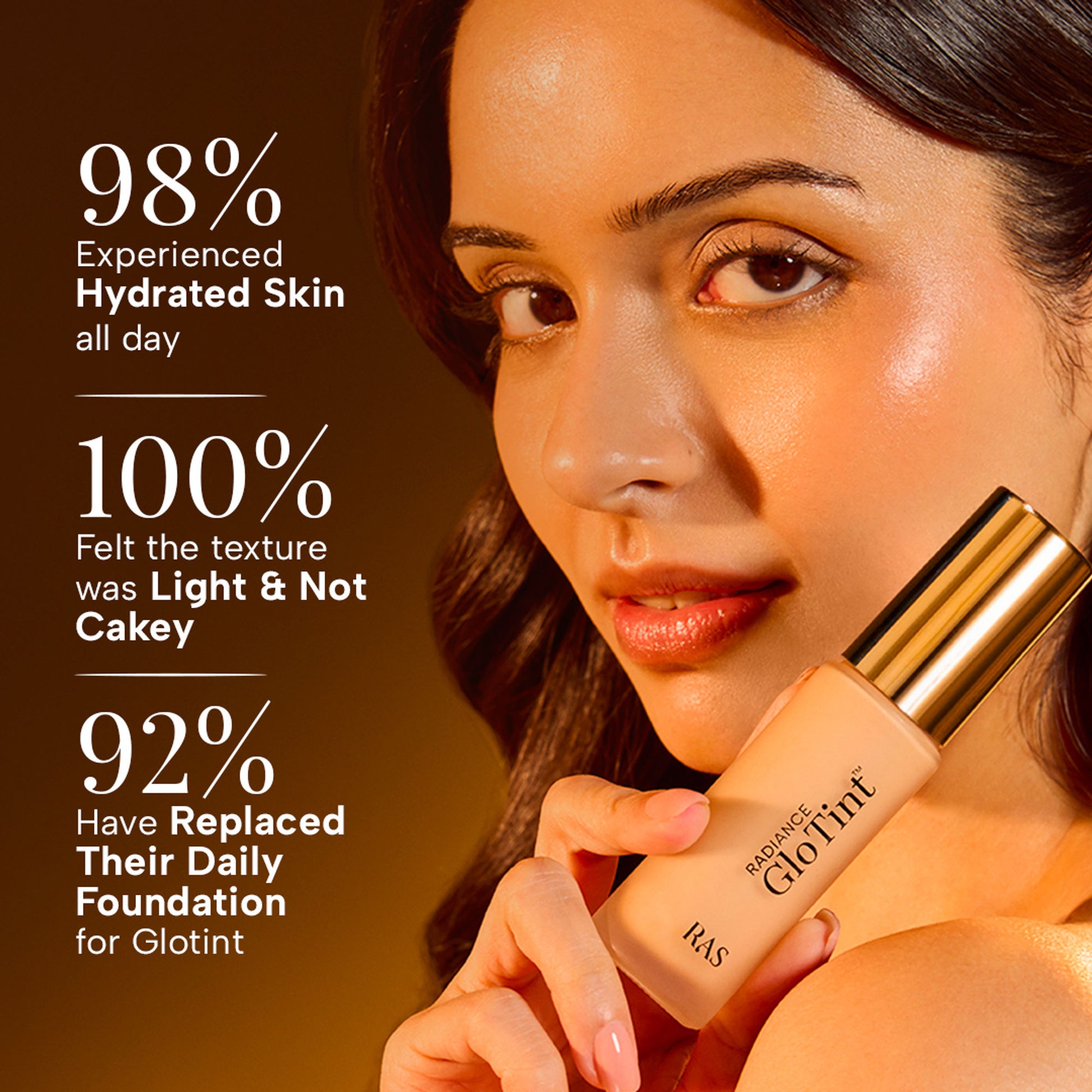 RAS Luxury Oils Radiance Glo Tint 7-In-1 Serum Skin Perfector SPF 30 PA ++++ - Mahogany