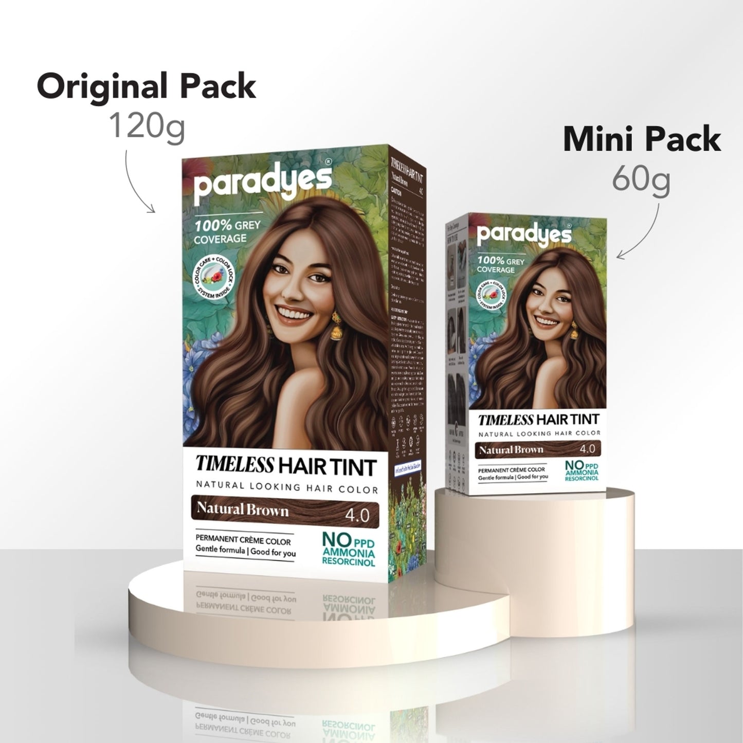 Paradyes Mini Root Touch Up Timeless Permanent Creme Hair Colour - 4.0 Natural Brown