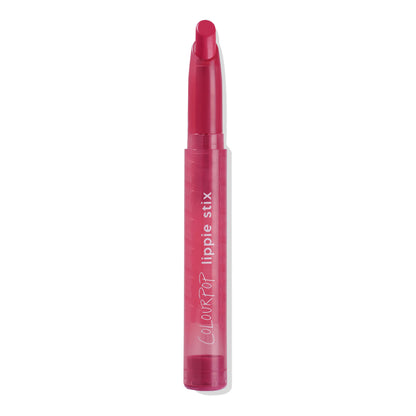 ColourPop Lippie Stix in I Heart This with a smooth, matte lipstick tube in bright pink packaging.
