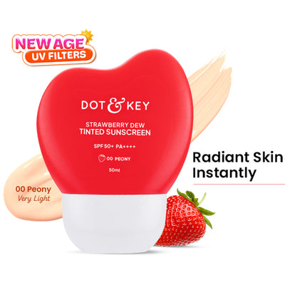 Dot & Key Strawberry Dew Tinted Sunscreen SPF 50+ PA++++ - 00 Peony