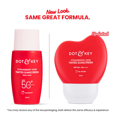 Dot & Key Strawberry Dew Tinted Sunscreen SPF 50+ PA++++ - 01A Rose
