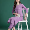 Dhiyona IE Floral Embroidered Thread Work Pure Cotton Kurta with Trousers