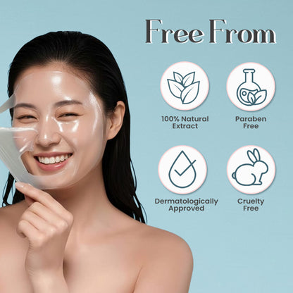 Glamveda Korean Rice & Ceramide Glass Skin Peel Off Mask