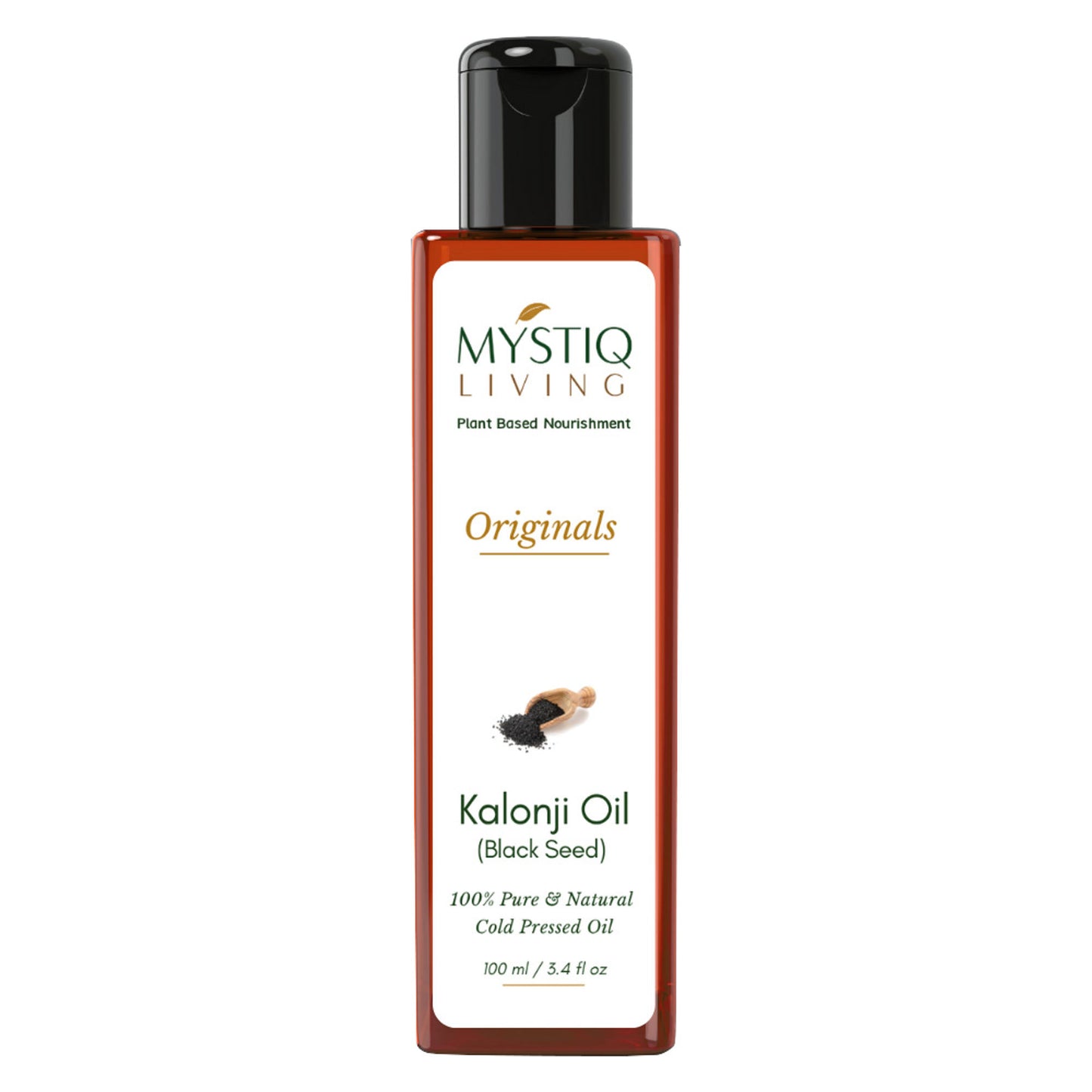 Mystiq Living Kalonji Oil 100% Pure Cold Pressed Oil (Onion Black Seed) for Hair