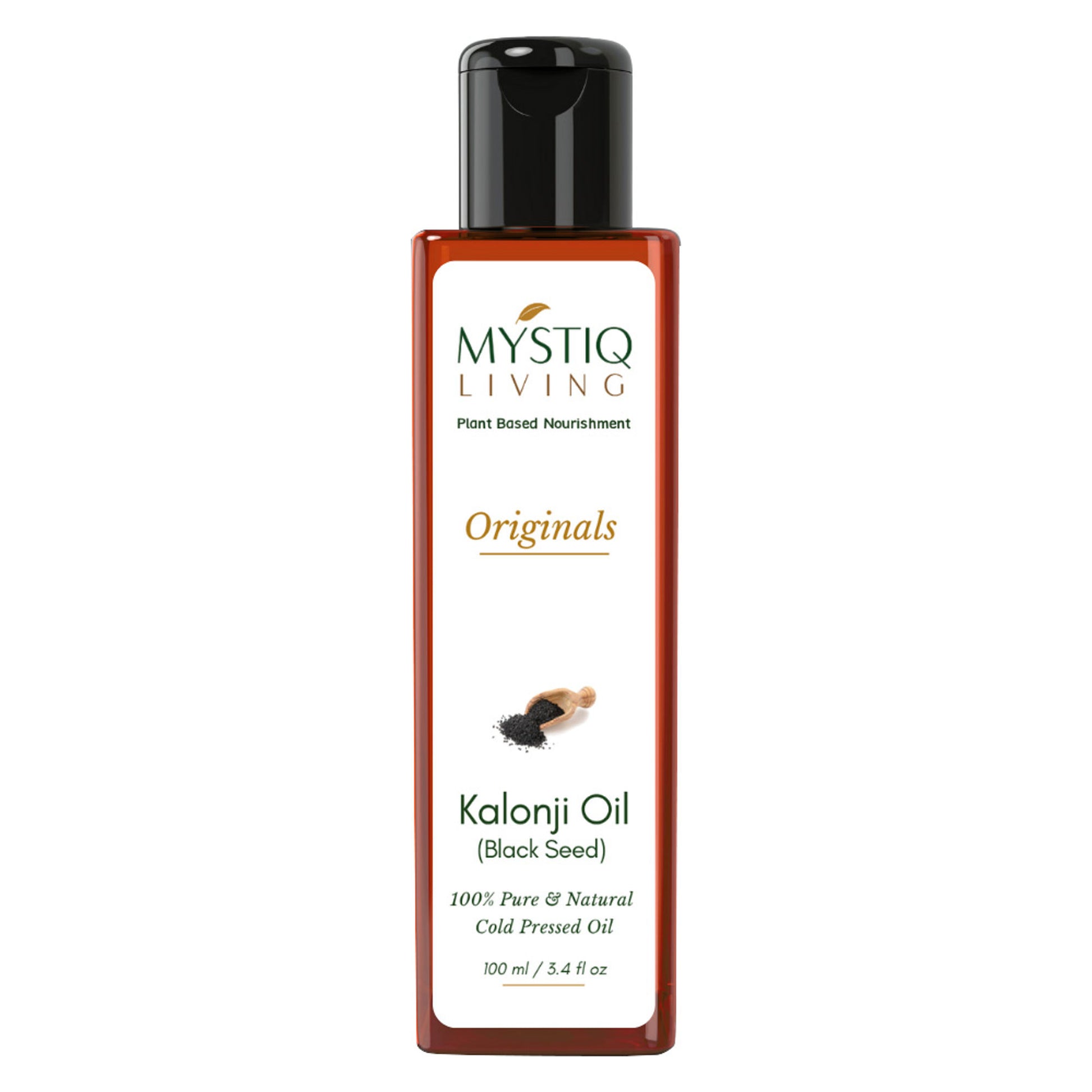 Mystiq Living Kalonji Oil 100% Pure Cold Pressed Oil (Onion Black Seed) for Hair