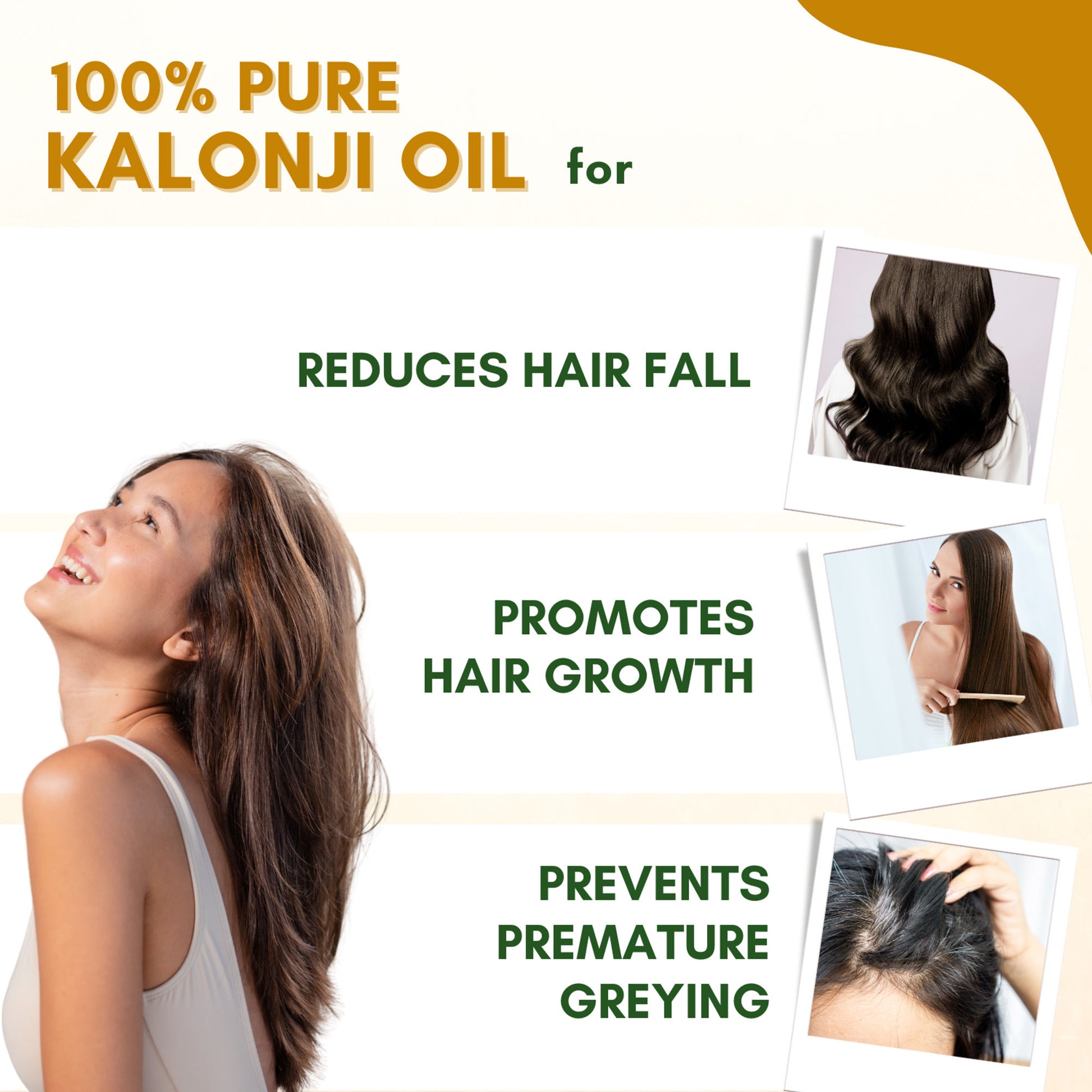 Mystiq Living Kalonji Oil 100% Pure Cold Pressed Oil (Onion Black Seed) for Hair