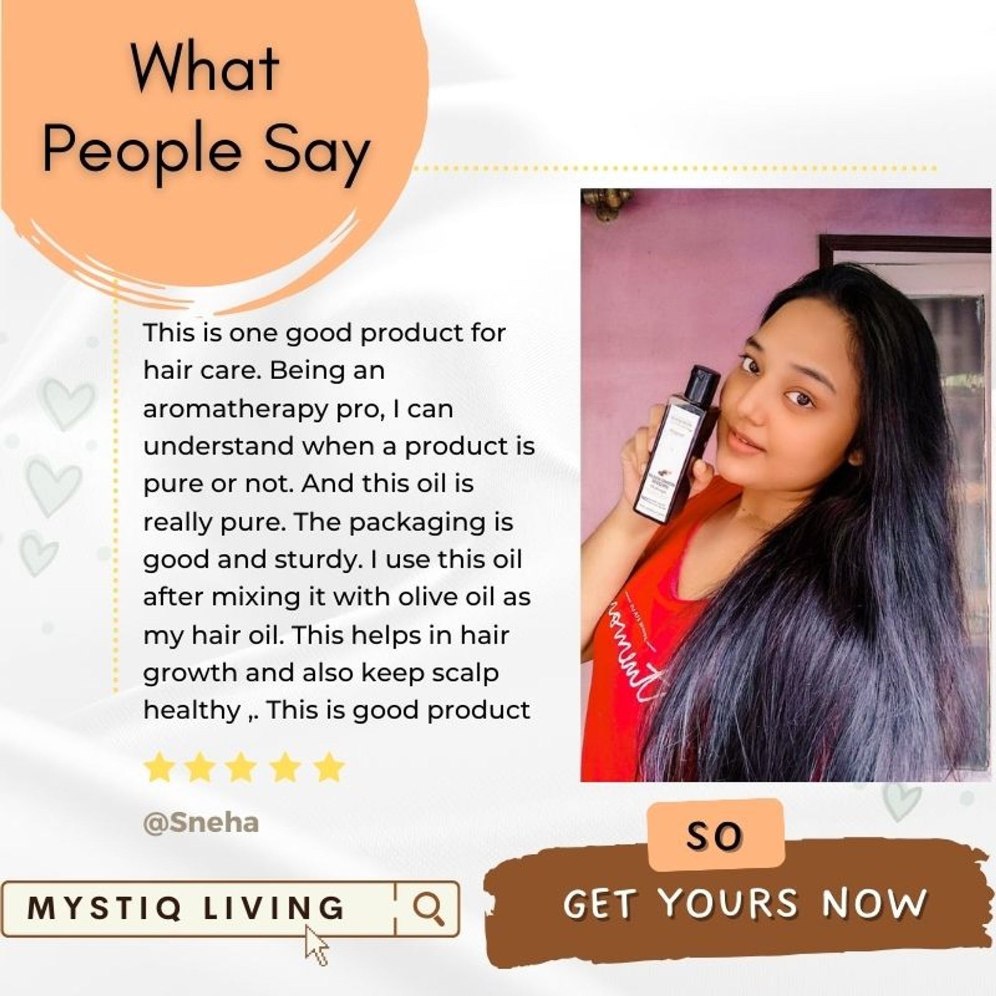 Mystiq Living Kalonji Oil 100% Pure Cold Pressed Oil (Onion Black Seed) for Hair