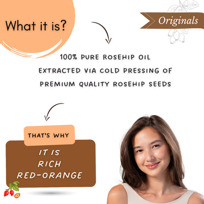 Mystiq Living Rosehip Seed Oil 100% Pure Cold Pressed For Cleansing Facial Oil fro Gua Sha Massage,